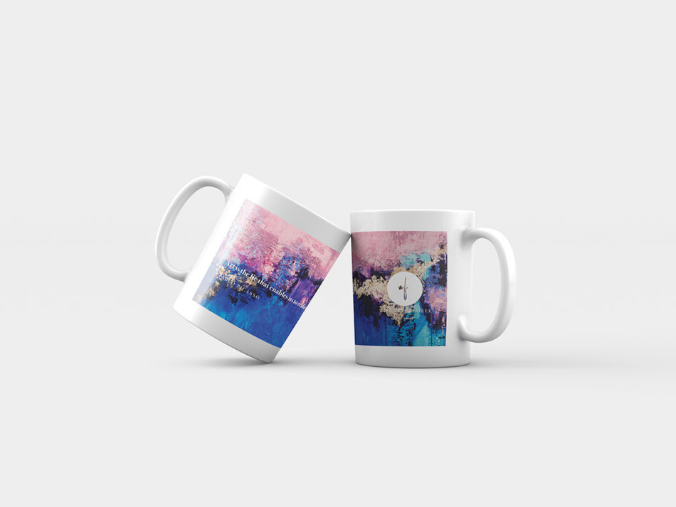 Abstract mug "Dreamy Sky"