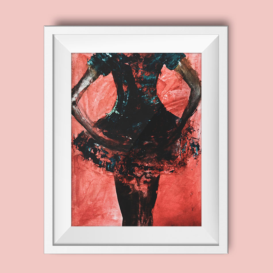 Painting "Ballet Dancer [Red 12]