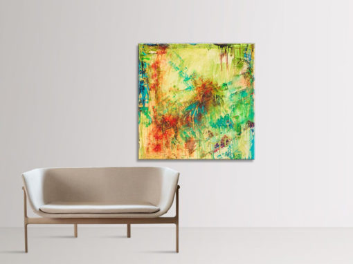The Act of Appreciation, abstract painting by Wiktoria Florek