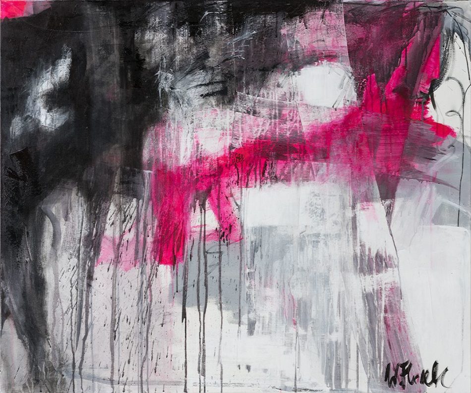 Love Story no 1, abstract painting, Wiktoria Florek
