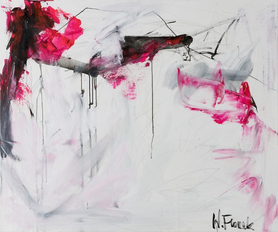 Love Story no 2, abstract painting, Wiktoria Florek