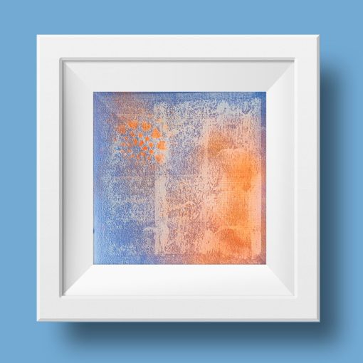 Orange no 3, abstract painting, Wiktoria Florek