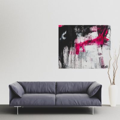 Love Story no 1, abstract painting, Wiktoria Florek