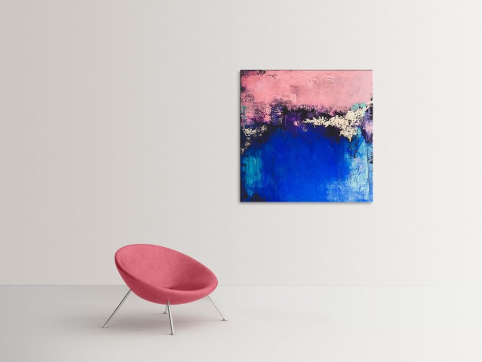 Dreamy Sky, abstract painting, Wiktoria Florek