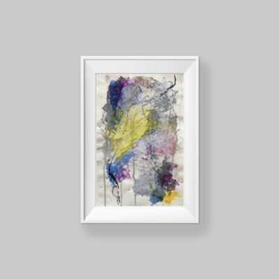 Love You no 1, abstract painting by Wiktoria Florek