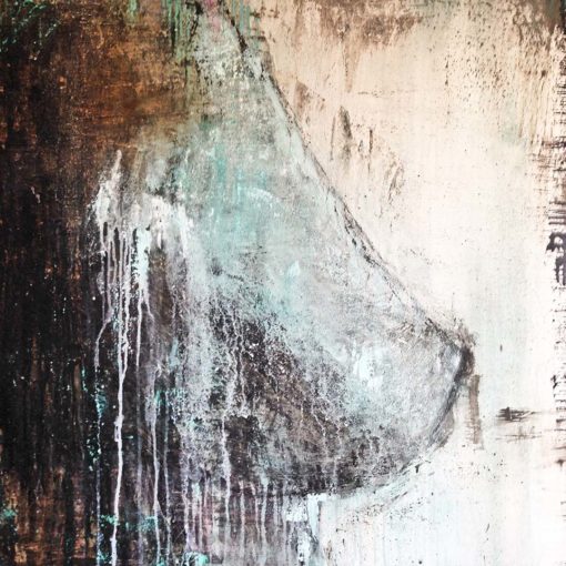 Nude no 3, abstract nude painting by Wiktoria Florek