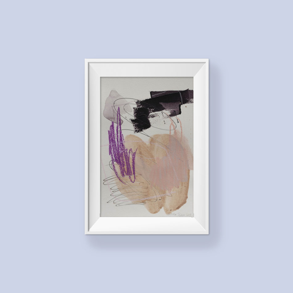 Abstract Painting_You're safe_WFA_frame