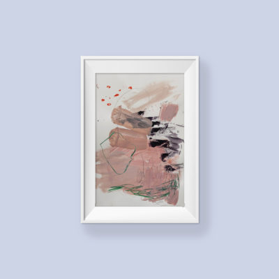 Abstract painting_I'll always comfort you_frame