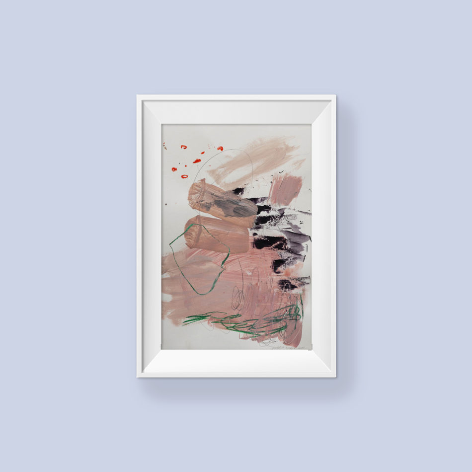 Abstract painting_I'll always comfort you_frame