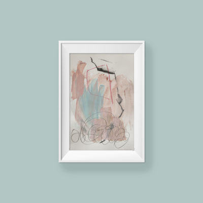 Abstract painting_Live your way_frame