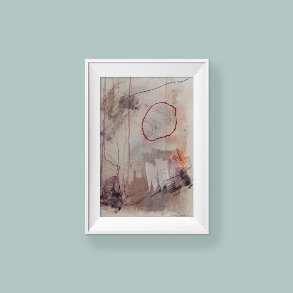 Abstract painting_Love yourself dearly_frame