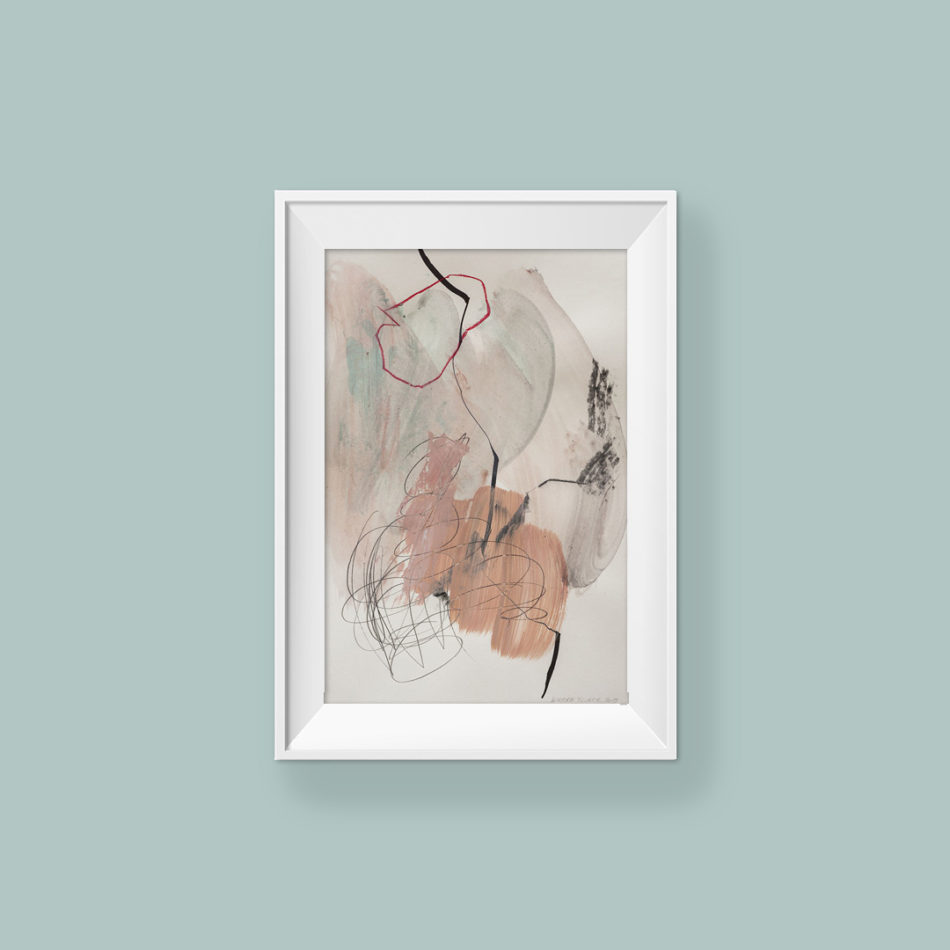 Abstract painting_Lullaby - aaa sleep my baby_frame