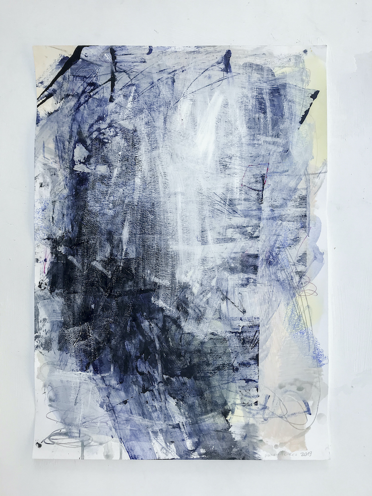 Blue Lagoon no 3 abstract painting