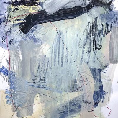 Blue Lagoon no 5 Abstract Painting Wiktoria Florek