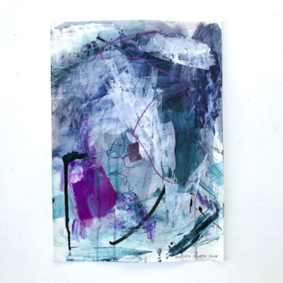 Blue and Green - Excitement abstract painting