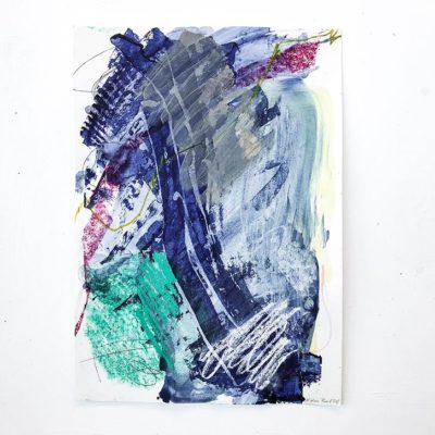 Blue and Green - Fresh abstract painting