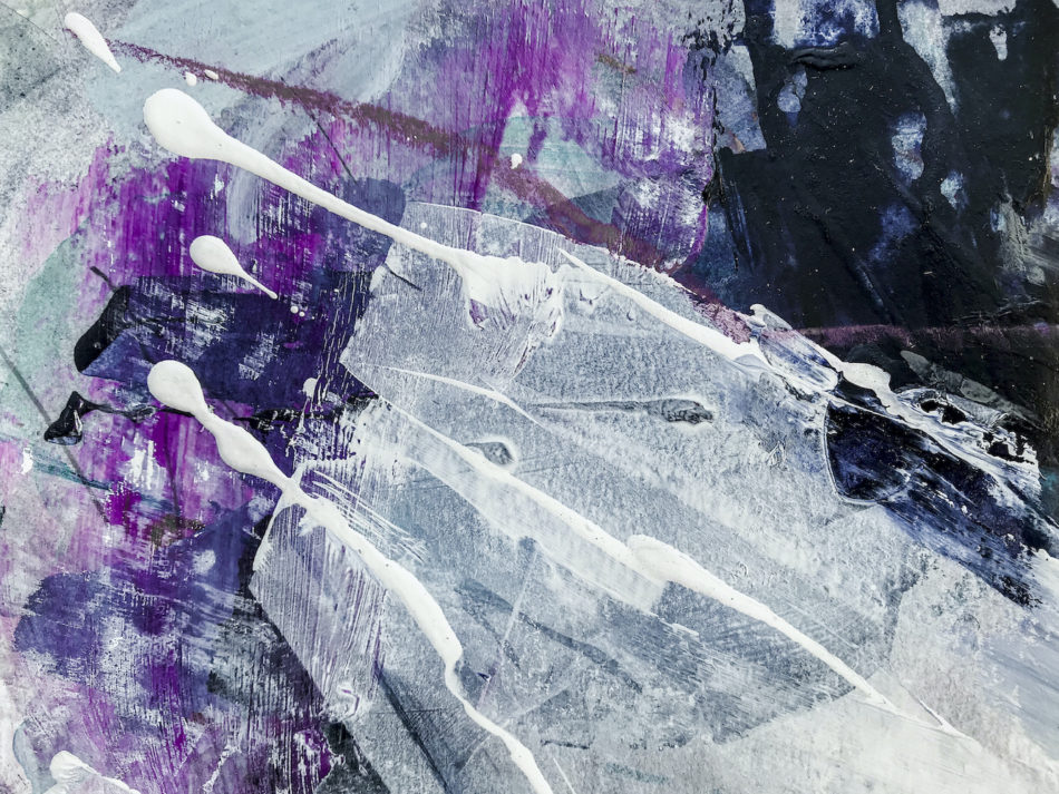 Purple abstract painting detail