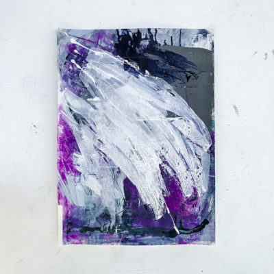 Purple abstract painting