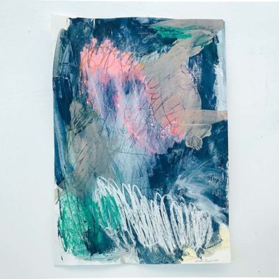 Blue Sky Abstract Painting Wiktoria Florek